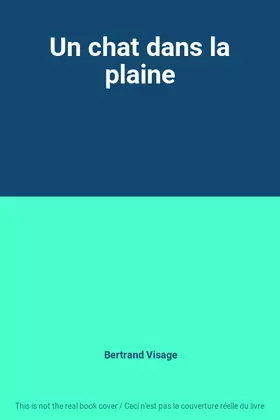 Couverture du produit · Un chat dans la plaine