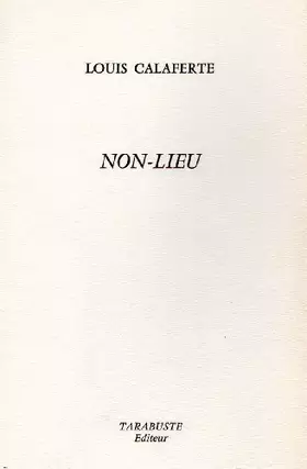 Couverture du produit · Non-lieu
