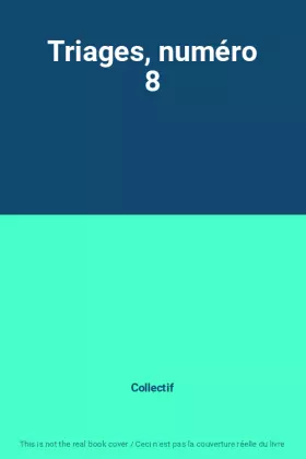 Couverture du produit · Triages, numéro 8