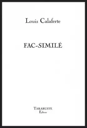 Couverture du produit · Fac-similé