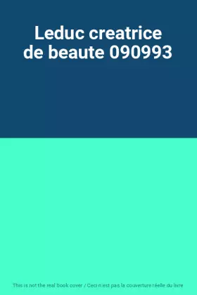 Couverture du produit · Leduc creatrice de beaute 090993