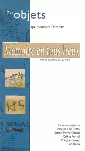 Couverture du produit · Mémoires en tous lieux