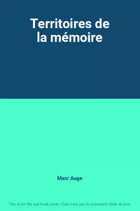 Couverture du produit · Territoires de la mémoire