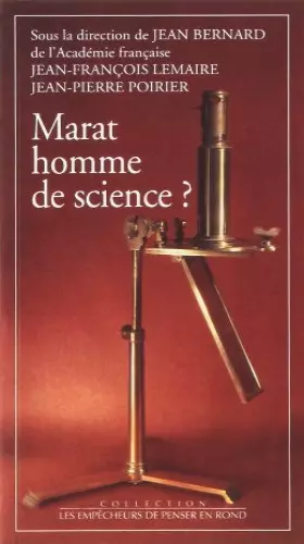 Couverture du produit · Marat homme de science ?