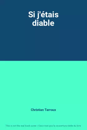 Couverture du produit · Si j'étais diable