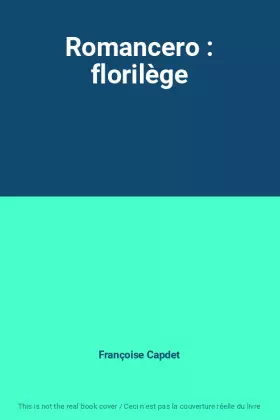 Couverture du produit · Romancero : florilège