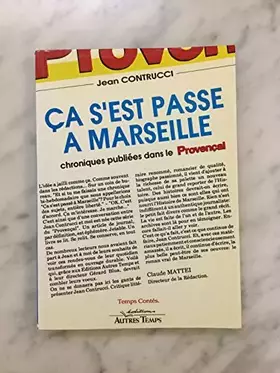 Couverture du produit · Ça s'est passé à Marseille, tome 1