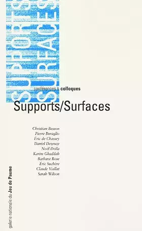 Couverture du produit · Support surfaces