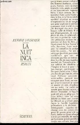 Couverture du produit · La nuit inca : roman