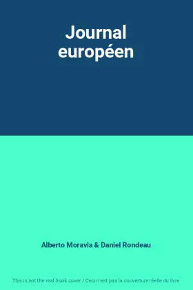 Couverture du produit · Journal européen