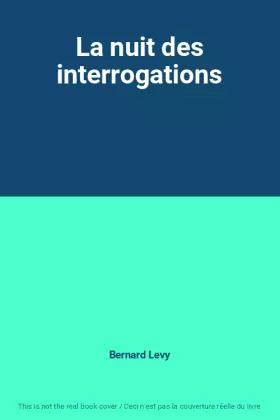Couverture du produit · La nuit des interrogations