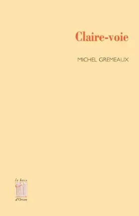 Couverture du produit · Claire-voie