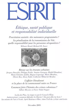 Couverture du produit · ESPRIT DECEMBRE 2005