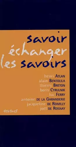 Couverture du produit · Savoir échanger les savoirs