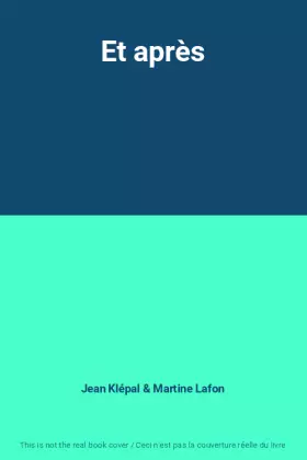 Couverture du produit · Et après