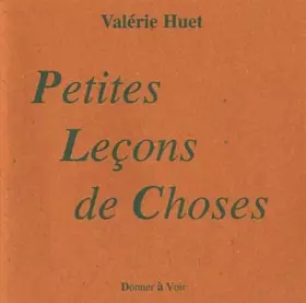 Couverture du produit · Petites leçons de choses