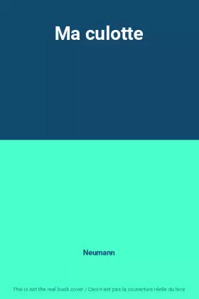 Couverture du produit · Ma culotte