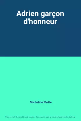 Couverture du produit · Adrien garçon d'honneur