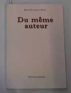 Couverture du produit · Du même auteur
