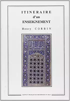 Couverture du produit · Itineraire D'un Enseignement