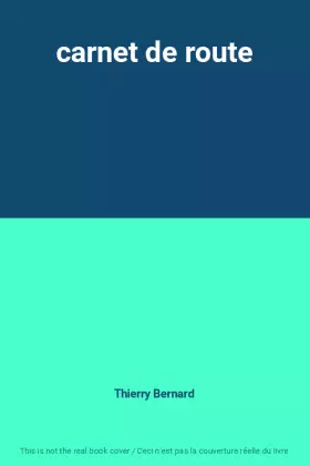 Couverture du produit · carnet de route