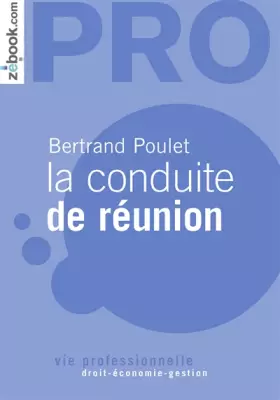 Couverture du produit · La conduite de réunion