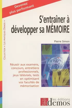 Couverture du produit · S'entraîner à développer sa mémoire