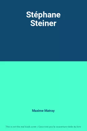 Couverture du produit · Stéphane Steiner