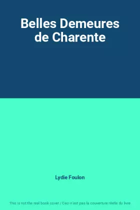 Couverture du produit · Belles Demeures de Charente