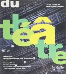 Couverture du produit · La Revue du théâtre, numéro 20