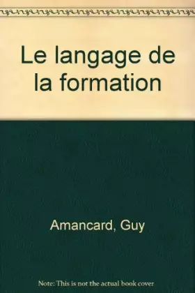 Couverture du produit · Le langage de la formation