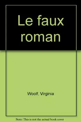 Couverture du produit · Le faux roman