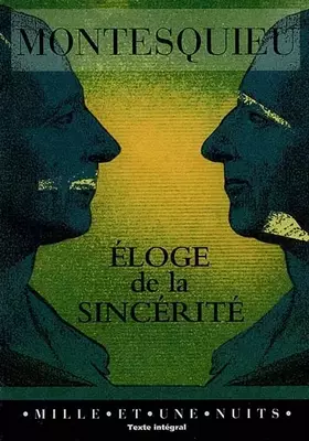 Couverture du produit · Éloge de la sincérité