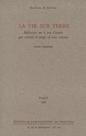 Couverture du produit · La Vie sur Terre, tome 1