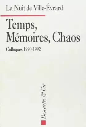 Couverture du produit · Temps, mémoires, chaos