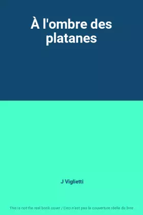 Couverture du produit · À l'ombre des platanes