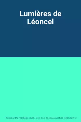 Couverture du produit · Lumières de Léoncel