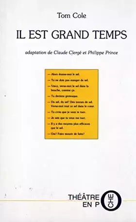 Couverture du produit · Il est grand temps