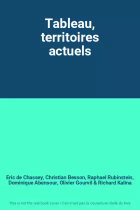 Couverture du produit · Tableau, territoires actuels