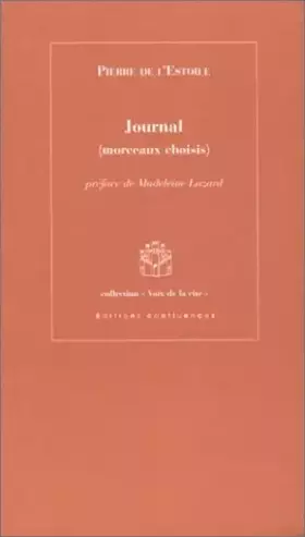 Couverture du produit · Journal : morceaux choisis