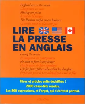 Couverture du produit · Lire la presse en anglais
