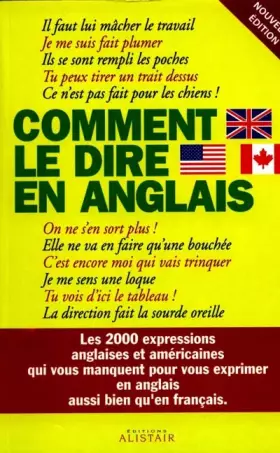 Couverture du produit · Comment le dire en anglais