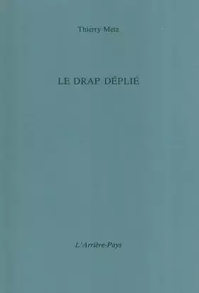 Couverture du produit · Le drap déplié