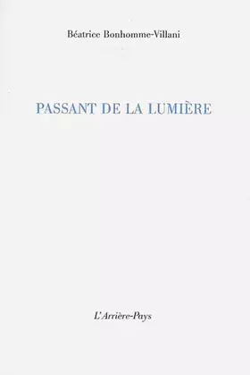 Couverture du produit · Passant de la lumière