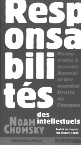 Couverture du produit · Responsabilités des intellectuels