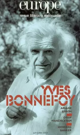 Couverture du produit · Yves Bonnefoy