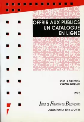 Couverture du produit · Offrir aux publics un catalogue en ligne