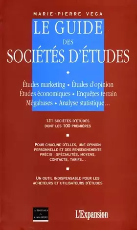 Couverture du produit · Le guide des sociétés d'études
