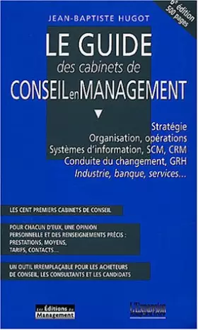 Couverture du produit · Guide des cabinets de conseil en management