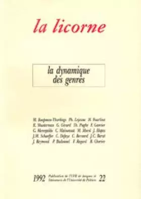 Couverture du produit · Dynamique genres. 22 1992
